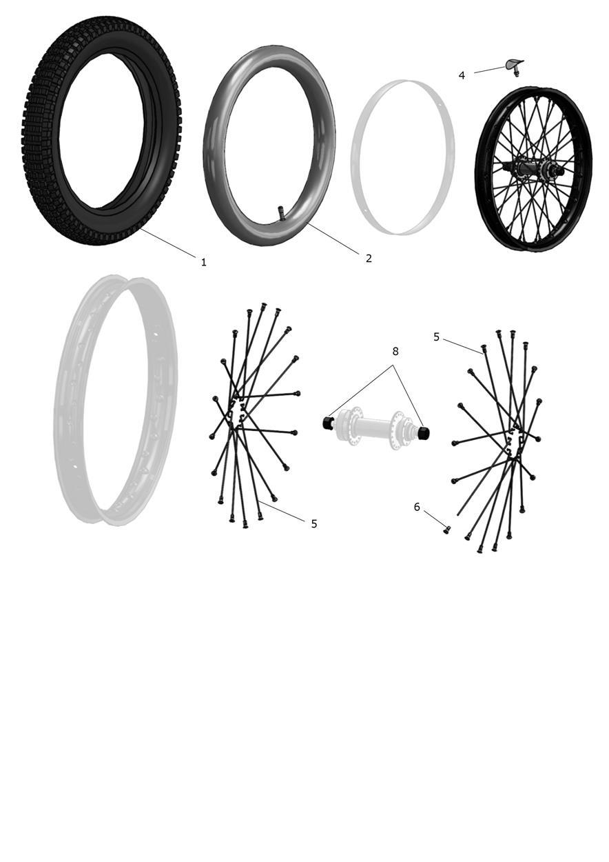 Exploded parts diagram — Rear Wheel, Triumph OSET 24.0 Racing