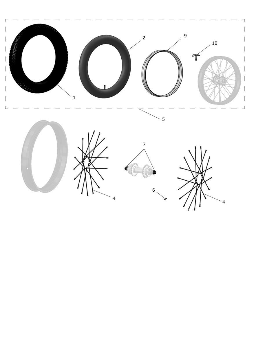 Exploded parts diagram — Rear Wheel, Triumph OSET 20.0 Racing MkII SLA