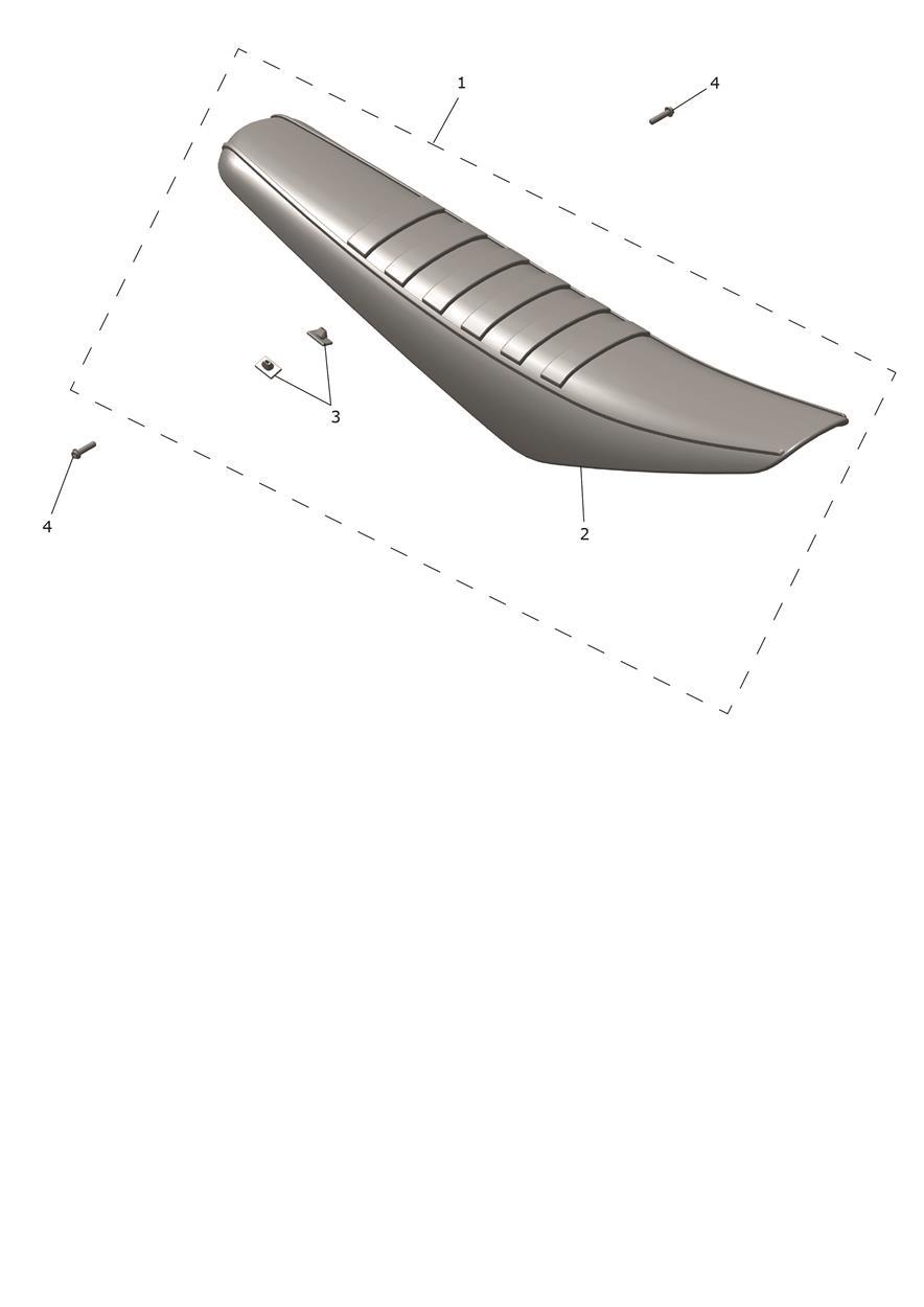 Exploded parts diagram — Seats, Triumph TF 250-C