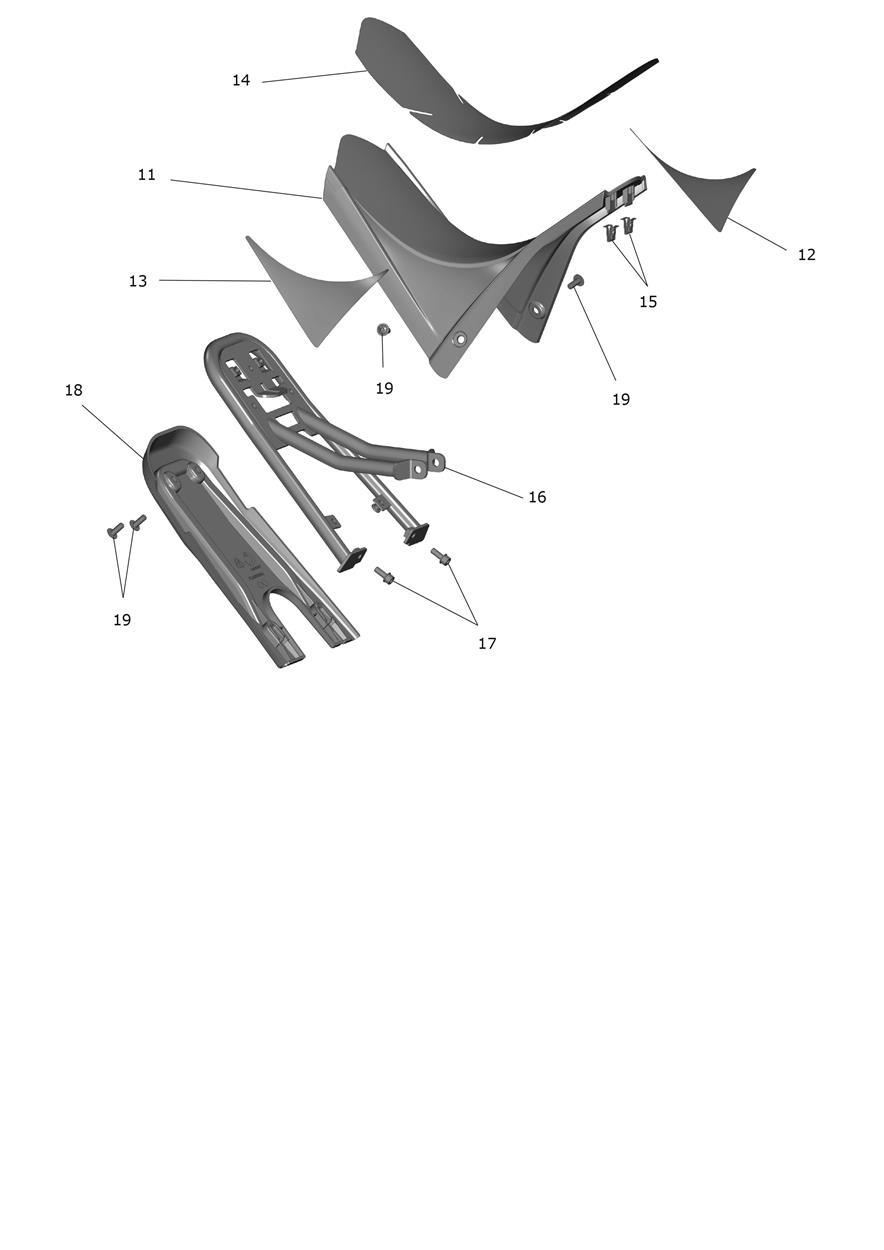 Exploded parts diagram — Seat - Trials, Triumph OSET TXP-20
