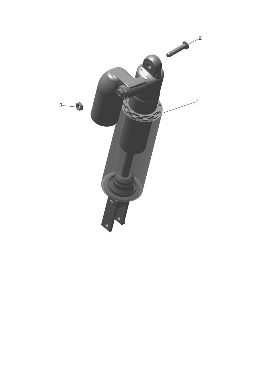 Exploded parts diagram — Rear Suspension Unit, Triumph TF 450-E