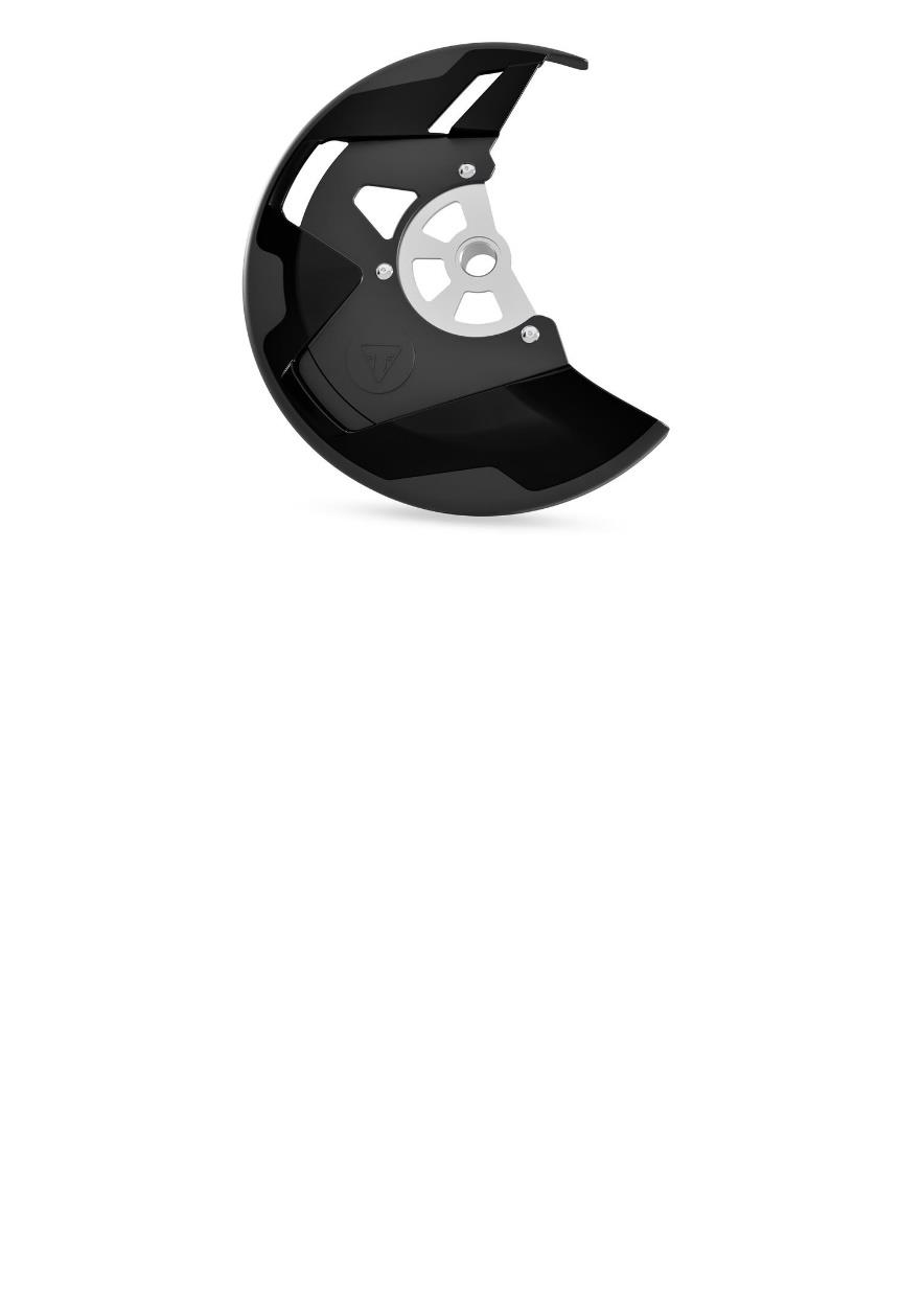 Exploded parts diagram — Brake Disc Guard Kit, Triumph TF 250-E