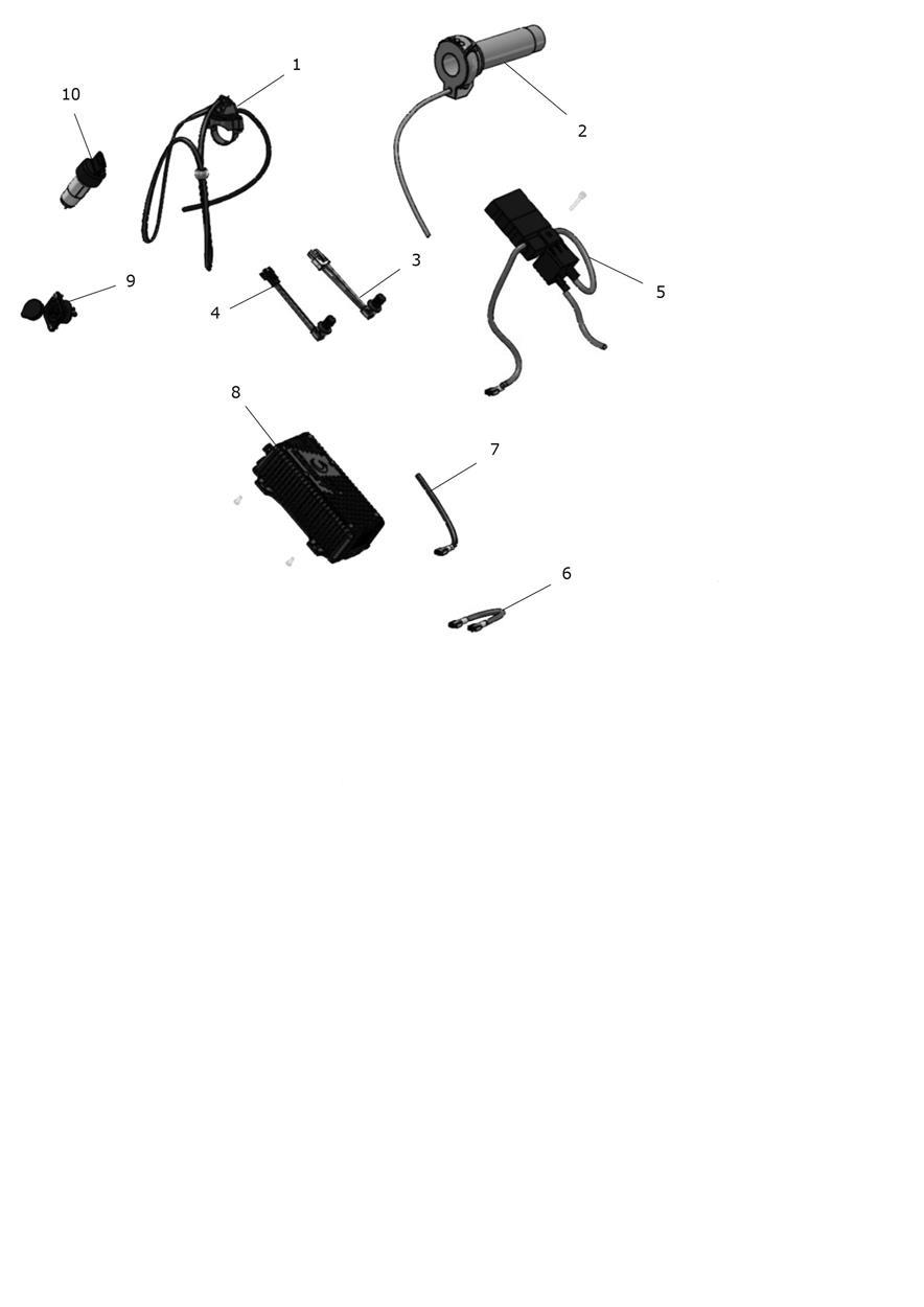 Exploded parts diagram — Electrical system, Triumph OSET 12.5 Racing