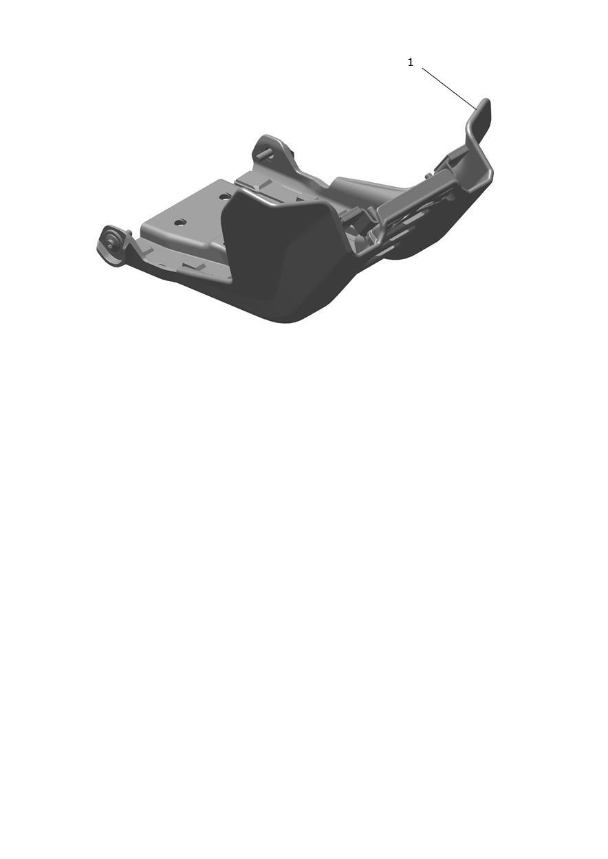 Exploded parts diagram — Plastic Skid Plate Kit, Triumph TF 450-X