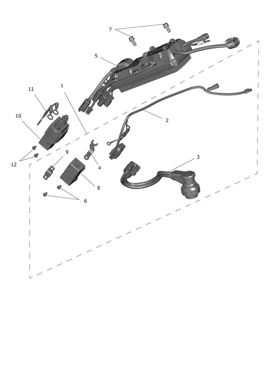 Exploded parts diagram — Electrical system, Triumph OSET TXP-20