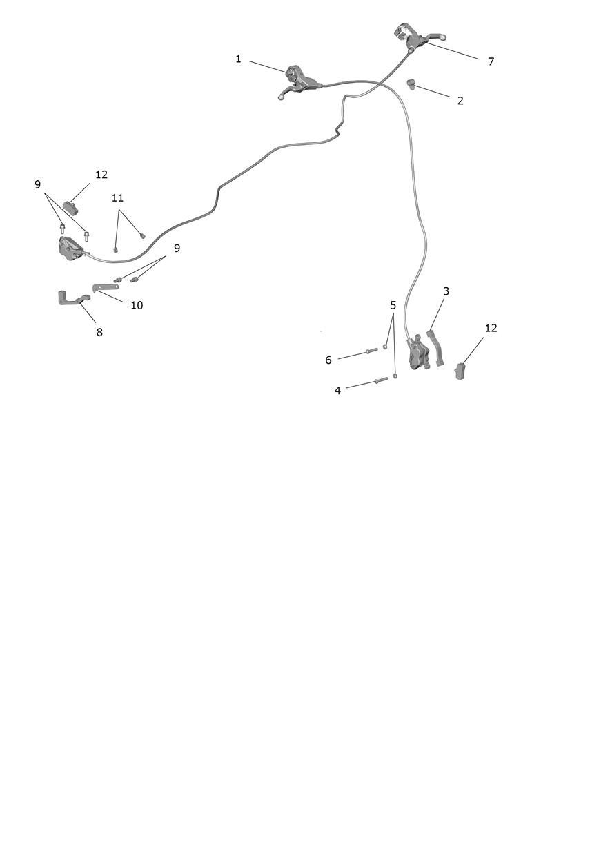 Exploded parts diagram — Brake Assembles, Triumph TXP-24