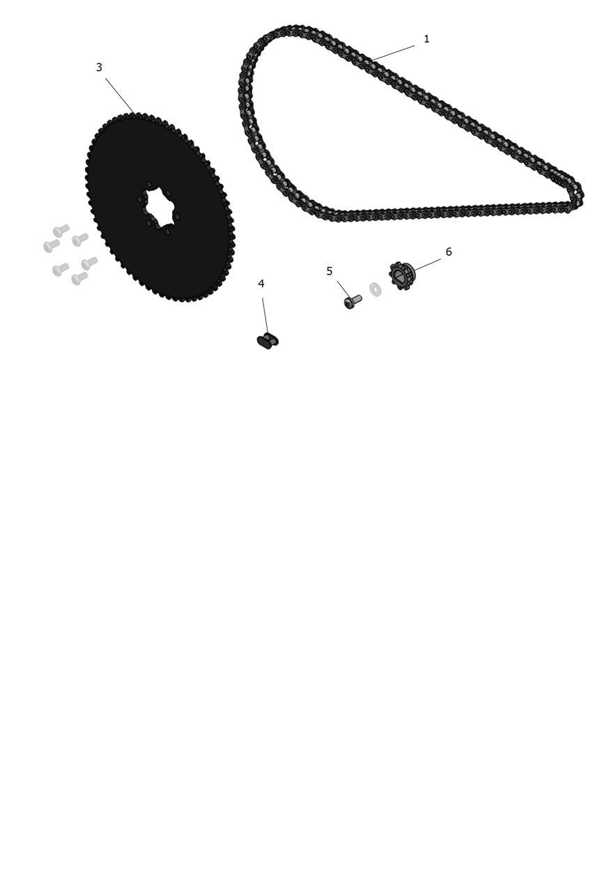 Exploded parts diagram — Final Drive, Triumph OSET 16.0 Racing