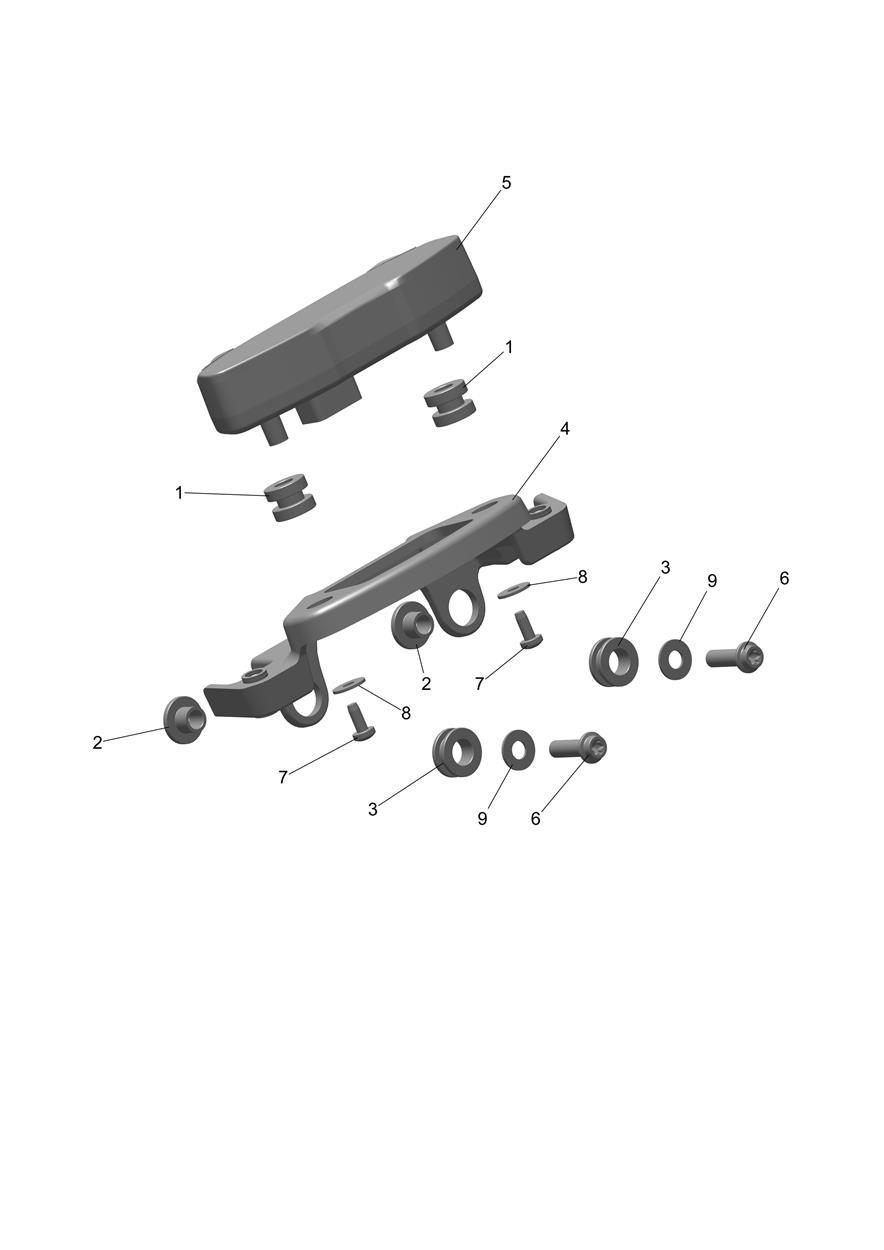 Exploded parts diagram — Instruments, Triumph TF 250-E
