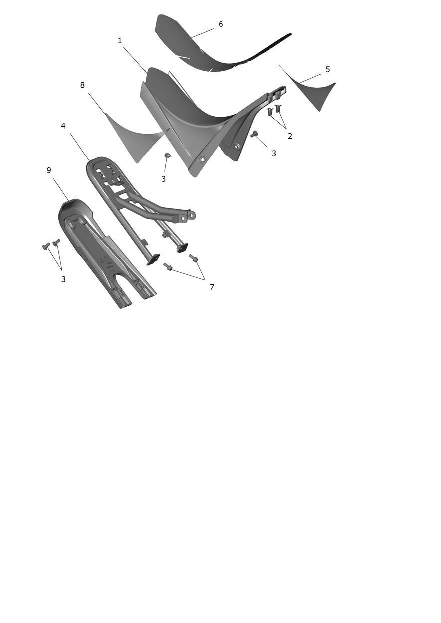 Exploded parts diagram — Seat - Trials, Triumph TXP-24
