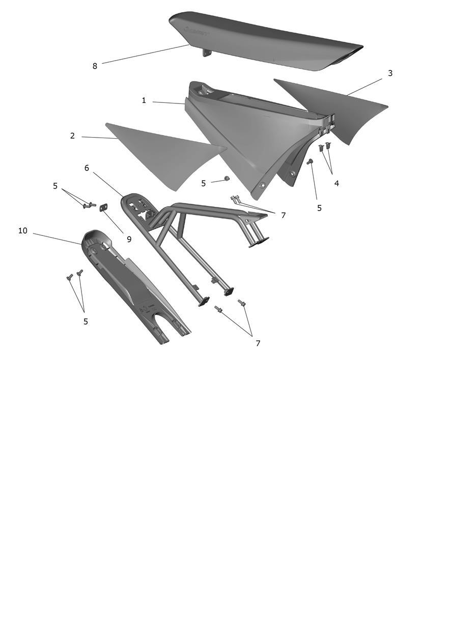 Exploded parts diagram — Seat - Explore, Triumph OSET TXP-20