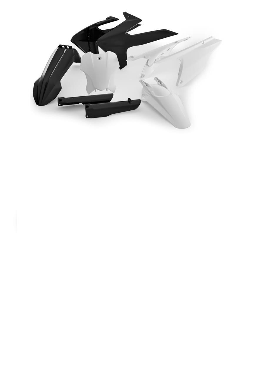 Exploded parts diagram — Plastics Kit MX 21, Triumph TF 450-C