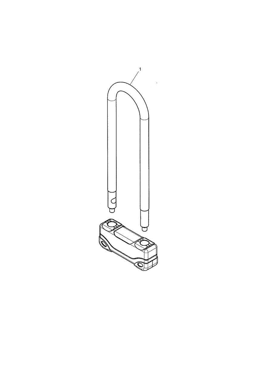Exploded parts diagram — U-Lock, Triumph TF 250-X