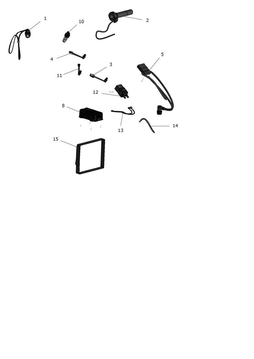 Exploded parts diagram — Electrical system, Triumph OSET 20.0 Racing MkII Li-Ion