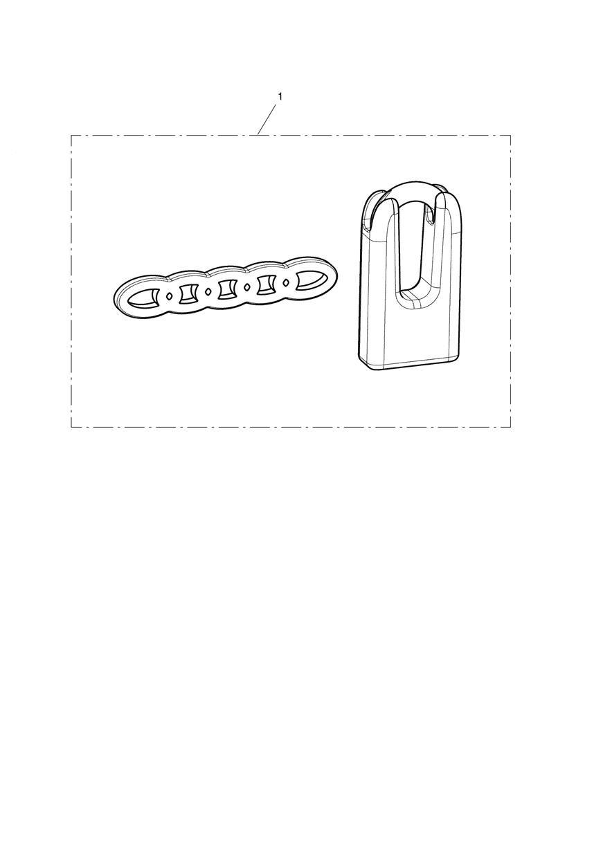 Exploded parts diagram — Chain & Lock, Triumph TF 250-E