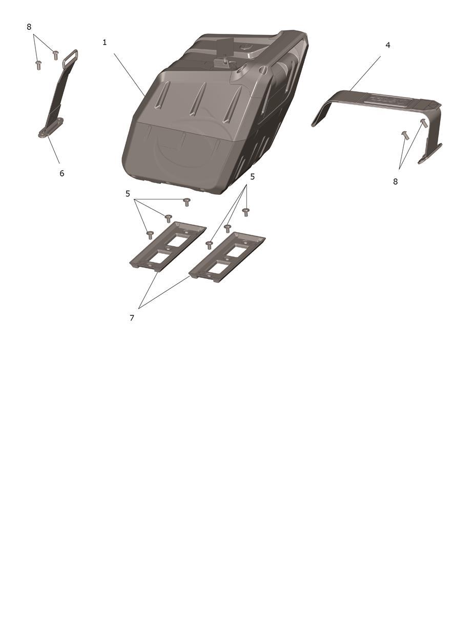 Exploded parts diagram — Battery, Triumph OSET TXP-24